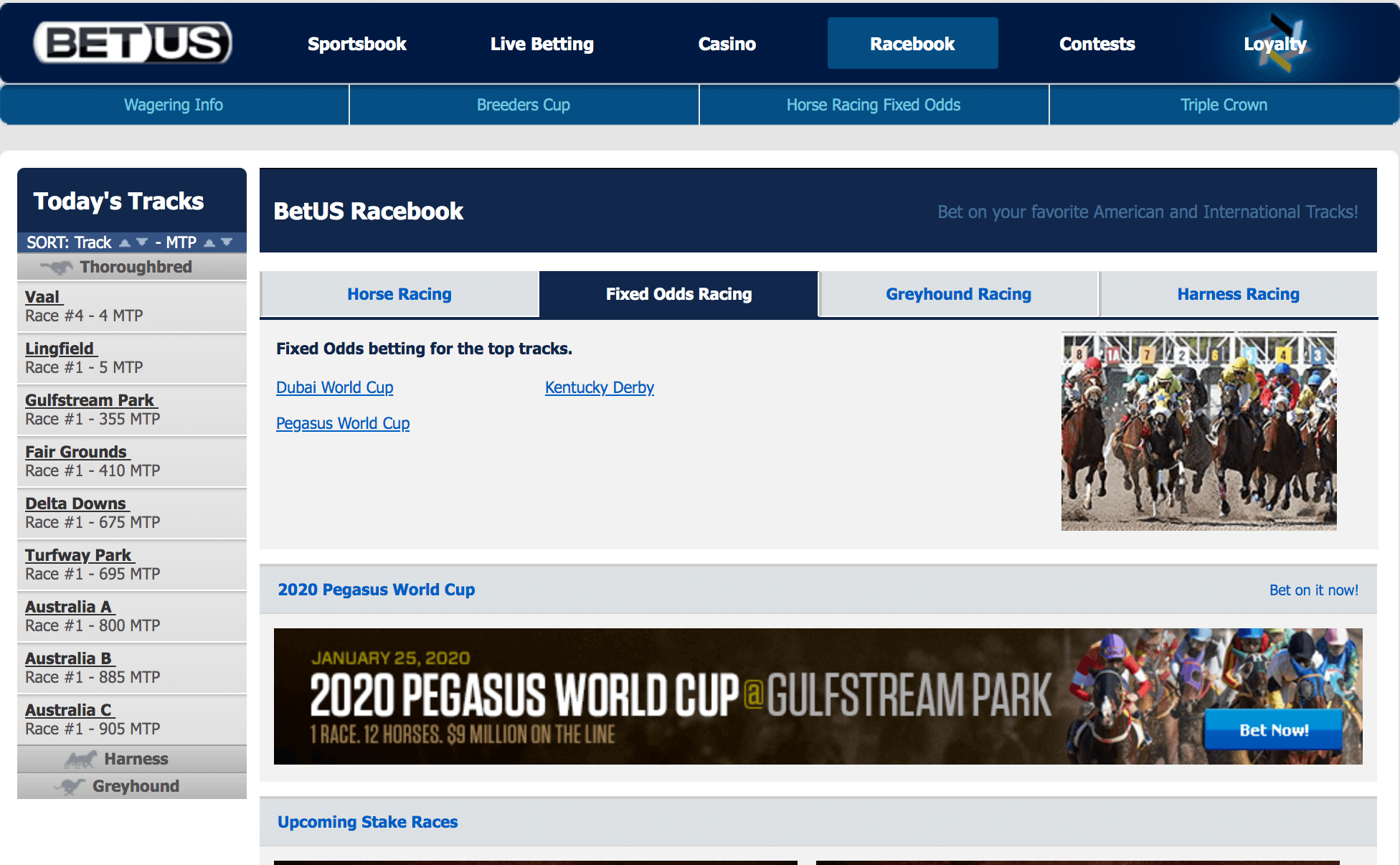 BetUs Racebook